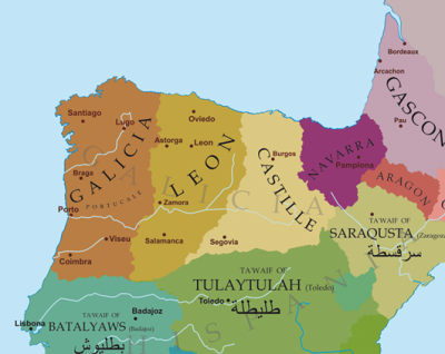 os reinos cristiáns e musulmáns da península no ano 1065 glwikipedia 